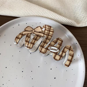 Новинка, минималистская большая заколка для волос, 11 см, корейский бант, аксессуар для волос, универсальный, темпераментный, с вишневым принтом - Product Image 6