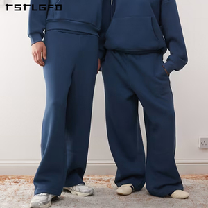 Ensemble de survêtement unisexe écologique en coton biologique 100% délavé à l'acide, surdimensionné, lourd, ample, de luxe, sweat-shirt et pantalon de survêtement pour homme - Product Image 5