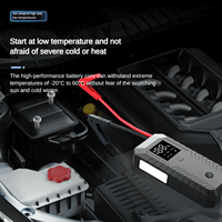 Jump Starter 4 in 1 8000 Mha asli dengan lampu darurat untuk musim dingin bepergian 600A arus puncak penguat baterai Power Bank Otomatis