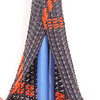 Manchons de câblage PET tressés à fermeture automatique de type ouvert pour la gestion des faisceaux de câbles