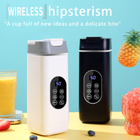 Draagbare 420ML roestvrijstalen blender met USB-oplader voor smoothies & fruitsapjes voor onderweg