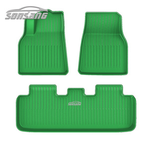 Sonsang màu sang trọng 3D TPE xe mat cho mô hình y thảm sàn 5D Tesla mat - Product Image 3