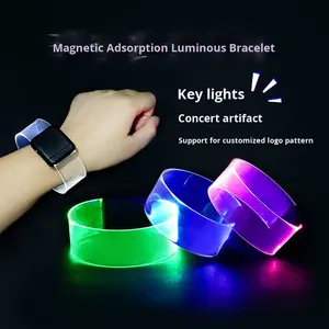 สายรัดข้อมือ LED แบบกำหนดเอง ไฟกระพริบหลากสี สำหรับงานอีเว้นท์ ปาร์ตี้ คอนเสิร์ต ของแจกส่งเสริมการขาย - Product Image 5