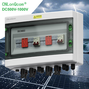 Cnlonqcom PV mảng 4 Chuỗi IP65 Protector Combiner <span class=keywords><strong>Box</strong></span> 2 đầu ra với DC ngắt mạch cho năng lượng mặt trời hệ thống điện - Product Image 1