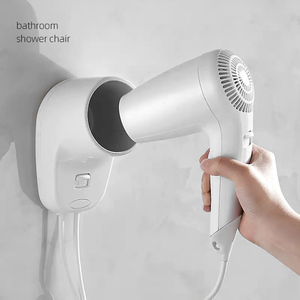 Secador de pelo ajustable de aire frío y caliente de un paso de 1300W, secador de pelo profesional montado en la pared para baño de Hotel - Product Image 2