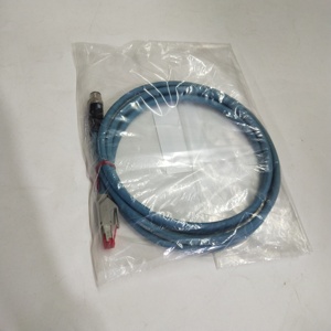 Câble Ethernet OP-87457 M12 4 broches D-code vers RJ45 droit 2m pour la série IV2 IX - Product Image 1