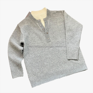 Suéter de Cuello Medio Alto para Hombre, Invierno, Personalizable, Tejido Grueso, Marca de Moda, Estilo Old Money, Diseño de Camisa Tejida - Product Image 2