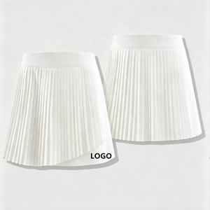 Custom Women High Waist Stretchy <strong>Tennis</strong> Sportswear Lightweight Golf Running Breathable Gym Pleated Skirt <strong>White</strong> Badminton <strong>Skort</strong> - Product Image 1