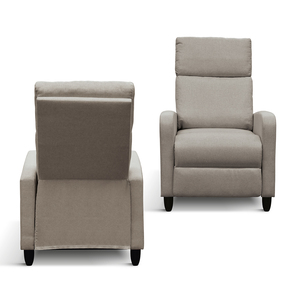 Susanna <b>Reclining</b> Chair Grey Fabric Indoor Metal Base - Product Image 2