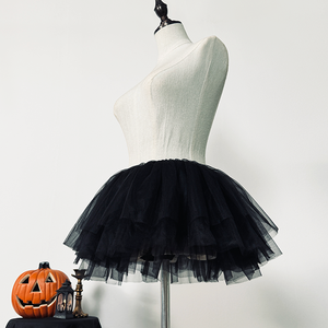 Jupe à enfiler en tulle gonflée Crinoline confortable pour femmes <span class=keywords><strong>jupon</strong></span> extensible doux <span class=keywords><strong>sous</strong></span>-jupe pour les fêtes de mariage caractéristiques à volants - Product Image 3