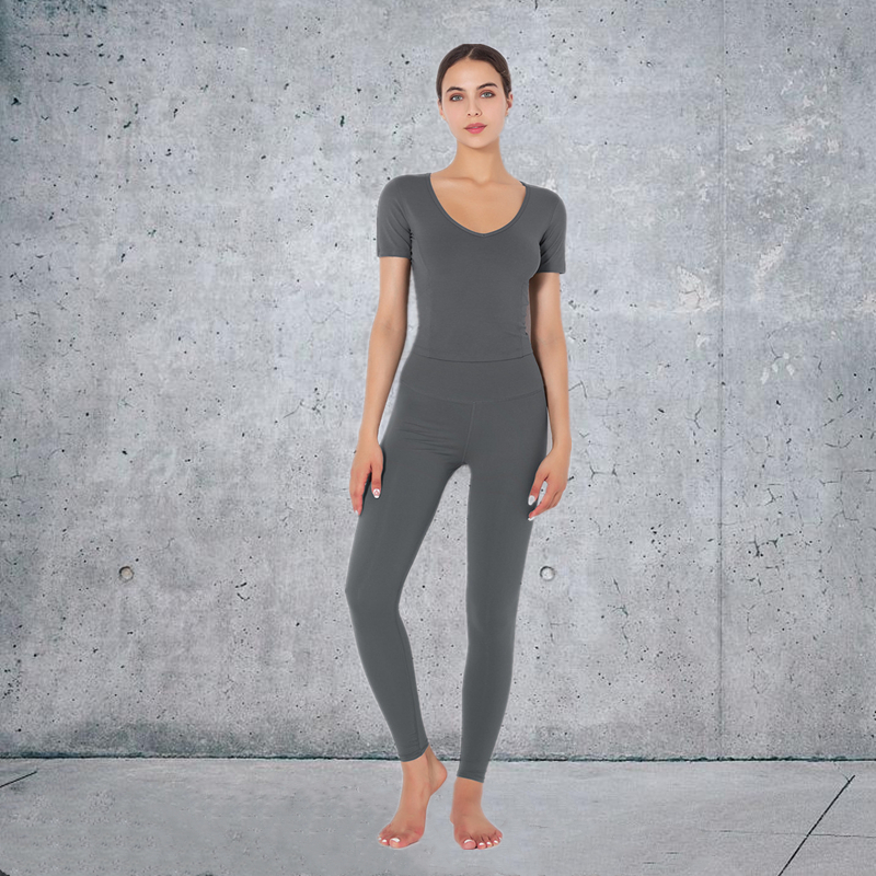 Hot Sale Yoga Set 5 colors fitness Fashion Modern Breathable Workout Clothing Women Active Wear  hygroscopic  Popular