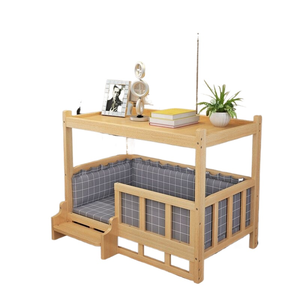 Customized Luxury Large Wooden Pet House With Dog Bunk <b>Beds</b> Eco-Friendly Indoor Products Stylish Living Room Use - Product Image 1