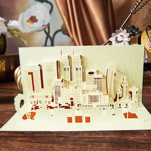 Tarjetas Pop-up 3D de <span class=keywords><strong>Origami</strong></span> Cortadas con Láser Personalizadas, Tarjetas de Felicitación Pop-up 3D - Product Image 2