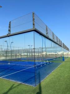 Marcos de metal de alta resistencia Vidrio completo Ahorro de energía Césped resistente al desgaste Juego completo Equipo de <span class=keywords><strong>cancha</strong></span> de tenis Pista de Pádel a prueba de herrumbre - Product Image 6