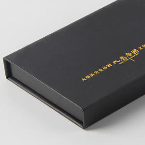 Özel logo kişiselleştirilmiş baskı <span class=keywords><strong>swarovski</strong></span> pembe 2 yuvası Pu deri zarf orta üst düğün misafirler Hangtag hediye karton kutu - Product Image 3