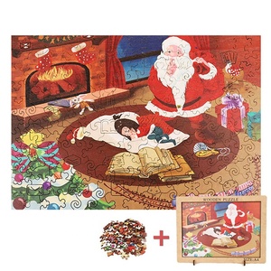 <span class=keywords><strong>Buon</strong></span> natale Puzzle in legno per decorazione Puzzle regalo di natale per bambini - Product Image 1