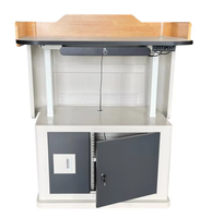Pupitre numérique moderne en acier pour l'éducation, pupitre multimédia pour salle de classe, pupitre électronique abordable