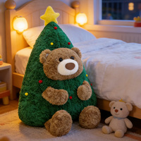 Nouvelle Peluche Ours Créative de Noël, Mignonne, Décoration d'Intérieur, Coussin de Noël, Cadeau d'Anniversaire pour Enfants