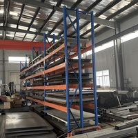 Système de rayonnage à palettes robuste à trois montants avec verrou de sécurité et conception renforcée – Vente directe usine