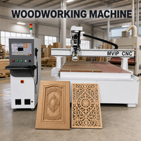 Machine de nesting CNC industrielle robuste avec broche 9 kW et servomoteurs pour le bois