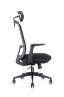 Meilleure chaise de bureau en maille chaise d'ordinateur pivotante ergonomique à dossier haut avec soutien lombaire réglable