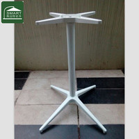 Base de table en aluminium moulé sous pression D700xH720mm |   Tube de colonne S.S201 |   Support en aluminium à tête croisée avec pieds réglables