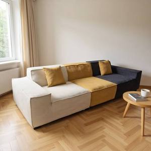 Sofá Modular Seccional Comprimido al Vacío, Fácil Montaje sin Herramientas, Sofá de Tela Reversible Multicolor para Sala de Estar - Product Image 1
