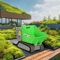 L'écran LCD KONSTANT affiche la voie électrique Dumper Hydraulique Basculement Skid Steer Loader Concrete Buggies Electric Mini Dumper