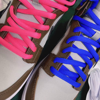 Lacets plats ovales YH DunkSB Semicircle 9mm, design audacieux, en polyester et coton, style sport, sans emballage