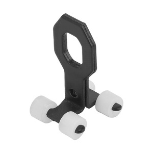 <b>Plastic</b> Right Angle Clamp with <b>White</b> Wheels for Industrial Use - Product Image 1