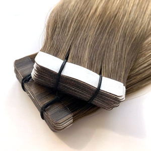 Extensions de cheveux naturels chinois à bandes adhésives, trame simple, cuticules alignées, double tirage, prix usine 2026 - Product Image 5
