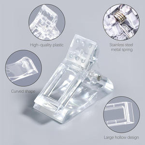 Clips de Extensión de Uñas de Cristal Ovalados de 30 mm, Moldes de Plástico para Uñas de Uso General - Product Image 3