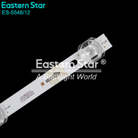 Bande LED universelle ES-5548/12 pour rétroéclairage de téléviseur 55 pouces, 12 LED, lot de 3 barres de rétroéclairage pour réparation de téléviseur
