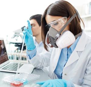 Boîte filtrante à gaz brun à charbon actif CGLX 6001CN pour vapeurs organiques avec masque 6200/6800/7502/7501 - Product Image 5