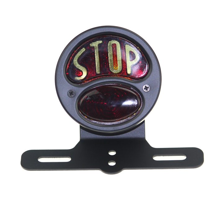 Черный Задний фонарь для мотоцикла, Кронштейн номерного знака, стоп-сигнал, задний стоп-сигнал для Harley Cafe Racer Sportster Softail