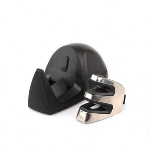 Piedra de afilar manual mini de gran venta, afilador de cuchillos de cocina de 2 etapas con agarre para bordes - Product Image 5