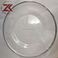 Plateau de présentation décoratif ZKAI, fabrication directe, plateau rond en acrylique transparent moderne pour la décoration de table de mariage
