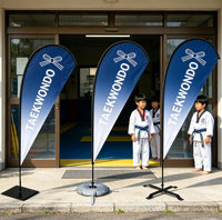 Drapeaux à plumes d'extérieur, fabricant OEM fiable avec 15 ans d'expérience, certifié CE