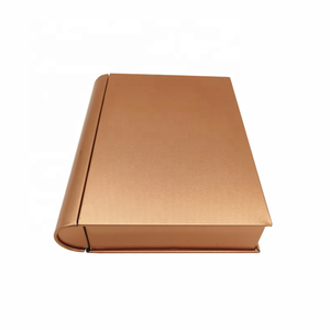 Caja de hojalata con bisagras en forma de libro, personalizada, de grado alimenticio, de bajo precio y gran venta, para envasado de galletas, bizcochos, chocolate y regalos festivos. - Product Image 2