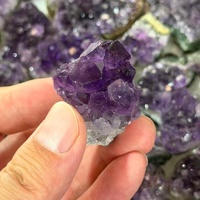 Cristal d'améthyste brut non poli, forme libre, violet profond naturel, spécimen minéral de quartz pour la lithothérapie, vente en gros