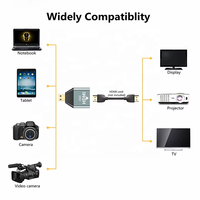 Convertisseur Offre Spéciale Micro-HDMI Micro HDMI (Type-D) vers HDMI (Type-A) Adaptateur convertisseur femelle 4K 60Hz