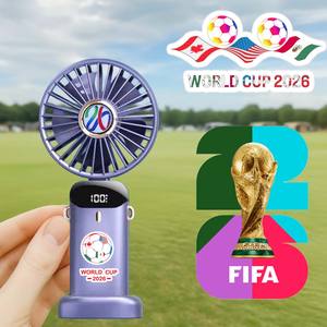 Ventilateur portable rechargeable pour la Coupe du Monde de football 2026, mini-ventilateur USB pour femmes, hommes, enfants, camping en plein air, voyages - Product Image 1
