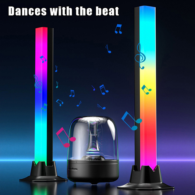 App Remote Control Light Bar Smart WiFi Home Theater TV Ambient RGBIC Monitor Lamp Voice Reactive Dynamic Sync Rhythm Atmosphere