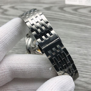 Luxury Mens Mechanical Automatic <b>Watch</b> Stainless Steel Roman Numeral Date Display Business Wristwatch - Product Image 6