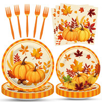 Lot de vaisselle jetable écologique en gros : fourchettes à gâteau, gobelets, assiettes pour foire communautaire avec napperons imperméables