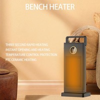 Chauffage électrique portable compact et puissant avec thermostat, ventilateur de chauffage en céramique sûr et silencieux