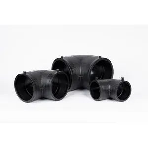 Factory Wholesale Dn200mm SDR11 HDPE Electrofusion Fittings For Water 90 Degree Elbow Bend