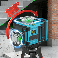 Ensemble d'outils de niveaux laser professionnels de qualité industrielle à 16 lignes avec chargeur de batterie 360° °   Ensemble d'outils de nivellement automatique à pendule de haute précision