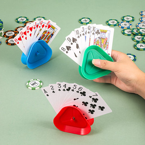Support <span class=keywords><strong>de</strong></span> cartes triangulaire quatre couleurs pour poker, accessoire <span class=keywords><strong>de</strong></span> jeu créatif et <span class=keywords><strong>de</strong></span> décompression pour la maison - Product Image 4