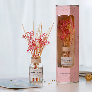 Mode Hôtel Maison Parfum Fleurs Séchées Bâton Arôme Huile Désodorisant Bouteille Marque Privée Diffuseur De Roseau Personnalisé Boîte-Cadeau - Product Image 1